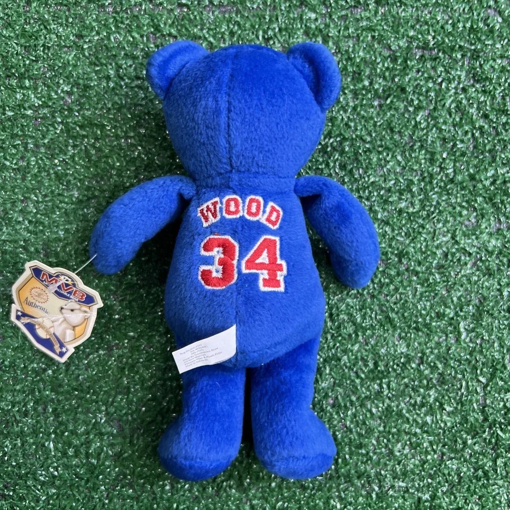 Cooperstown‎ Bears Chicago Cubs #34 Woods Small Blue Bear Plush With Tags